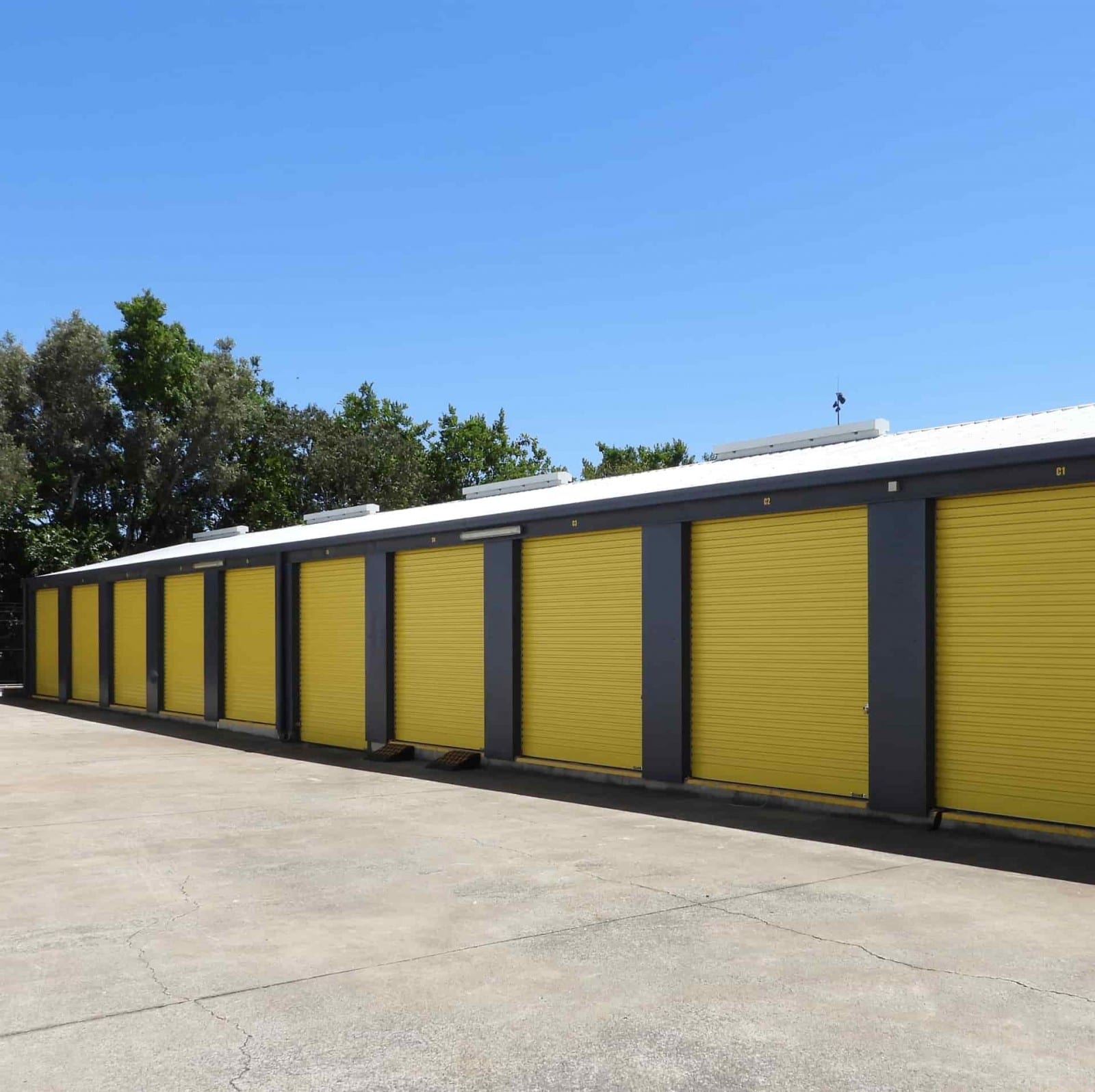 Drive-up self storage access at Zillmere